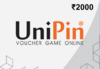 UniPin ₹2000 Voucher IN