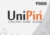 UniPin ₹5000 Voucher IN