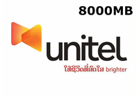 Unitel 8000MB Data Mobile Top-up LA