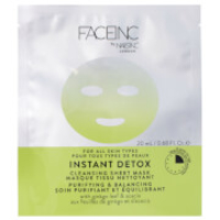 FACEINC by nails inc. Instant Detox Cleansing Sheet Mask - Purifying and Balancing