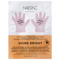 FACEINC by nails inc. Shine Bright Moisturising and Anti-Ageing Glove Masks - Deeply Hydrating,  Brightening and Firming