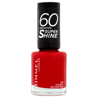 Rimmel 60 Seconds Super Shine Nail Polish 8ml (Various Shades) - Double Decker Red