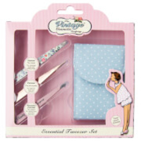 The Vintage Cosmetics Company 3 Piece Tweezer Set