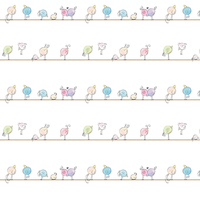 Albany Wallpaper Birds on a wire 38137-1