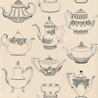 Albany Wallpapers Teapots Black,  20120