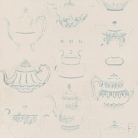Albany Wallpapers Teapots Blue,  20119