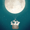 Anaglypta Mural Moonbunnies 5469-4
