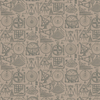 Andrew Martin Wallpaper Newton N02-COFFEE