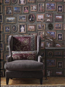Andrew Martin Wallpapers Gallery Charcoal,  CL04-CHARCOAL