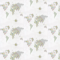 Caselio Wallpaper World Map PRLI 6918 50 70