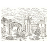 Coordonne Mural Ruins Linen Mural A00329L