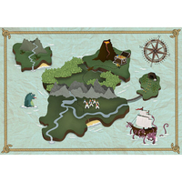 Coordonne Mural Treasure Map 9700070