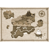 Coordonne Mural Treasure Map 9700072