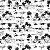 Dupenny Wallpaper Aloha! (B&W) - 10m ALOHA! (B&W)