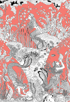 Dupenny Wallpaper Mermaids Coral - 10m MERMAID CORAL