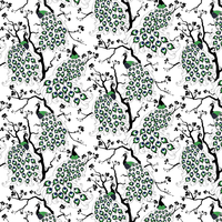 Dupenny Wallpaper Peacock (Colour) - 10m PEACOCK (COLOUR)