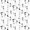 Dupenny Wallpaper Pin-Up (B&W) - 10m PIN-UP (B&W)