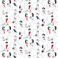 Dupenny Wallpaper Pin-Up (Colour) - 10m PIN-UP (COLOUR)