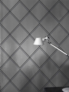 Erica Wakerly Wallpapers Argyle Charcoal Silver,  ARG C/S