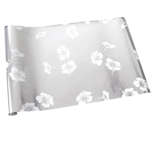 Erica Wakerly Wallpapers Hibiscus White Silver,  HIB W/S