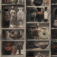 Mind the Gap Mural Greek Pottery WP20417