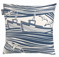 Mini Moderns Cushion Whitby Cushion WHITBY WASHED DENIM