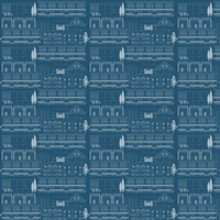 Mini Moderns Wallpaper Do You Live in a Town AZDPT001 Blueprint