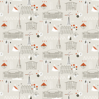 Mini Moderns Wallpaper Festival AZDPT014 Stone