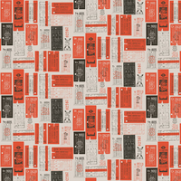 Mini Moderns Wallpaper Hold Tight AZDPT017 Orange