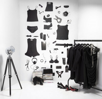 Mr Perswall Mural All Black P142601-4