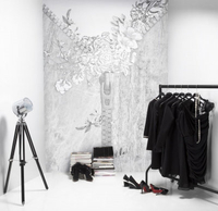 Mr Perswall Mural Rose Zip P140901-6