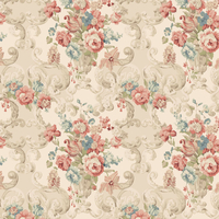 Mulberry Home Wallpaper Floral Rococo FG103.V117.0