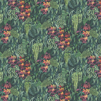 Osborne & Little Wallpaper Green Wall W7330-01