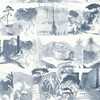 Paint & Paper Library Mural Abbey Gardens 0393AGBLUEB