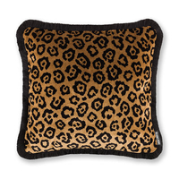 Paloma Home Cushion Luxe Velvet Leopard Cushion LVL/GOL/04343TR