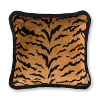 Paloma Home Cushion Luxe Velvet Tiger Cushion LVT/GOL/04343TR