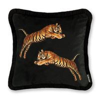 Paloma Home Cushion Pouncing Tigers Cushion POU/BLA/04343TR