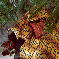 Paloma Home Duvet cover Luxe Tiger Duvet Set LVT/GOL/KINBS