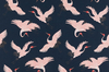 Paloma Home Fabric Oriental Birds ORB/NAV/14000FA