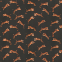 Paloma Home Wallpaper Pouncing Tigers POU/BLA/WP