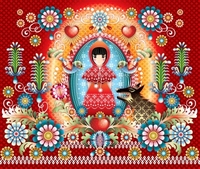 Paper Moon Murals Little Red Mural,  1280205