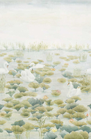 Sian Zeng Mural Classic Swan Lake Mural SWANGREEN