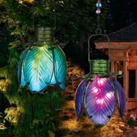 Solar Iris Flower Lantern Light
