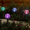 Solar Rainbow Glass Stake Lights (4 pack)