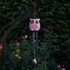 Solar Snowy Owl Windchime