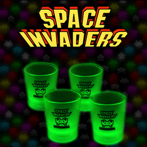 Space Invaders Glow Shot Glasses (4 Pack)