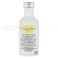 Absolut Citron Lemon Vodka 5cl Miniature