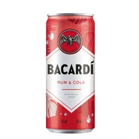 Bacardi Carta Blanca Rum & Cola 250ml Can