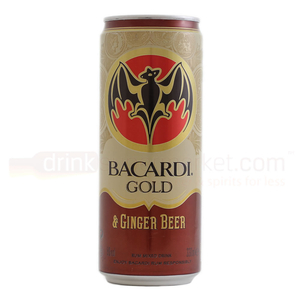 Bacardi Gold & Ginger Beer Premix 1 x 330ml