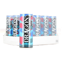 Dragon Soop Blue Raspberry Vodka Energy Drink 12x 250ml